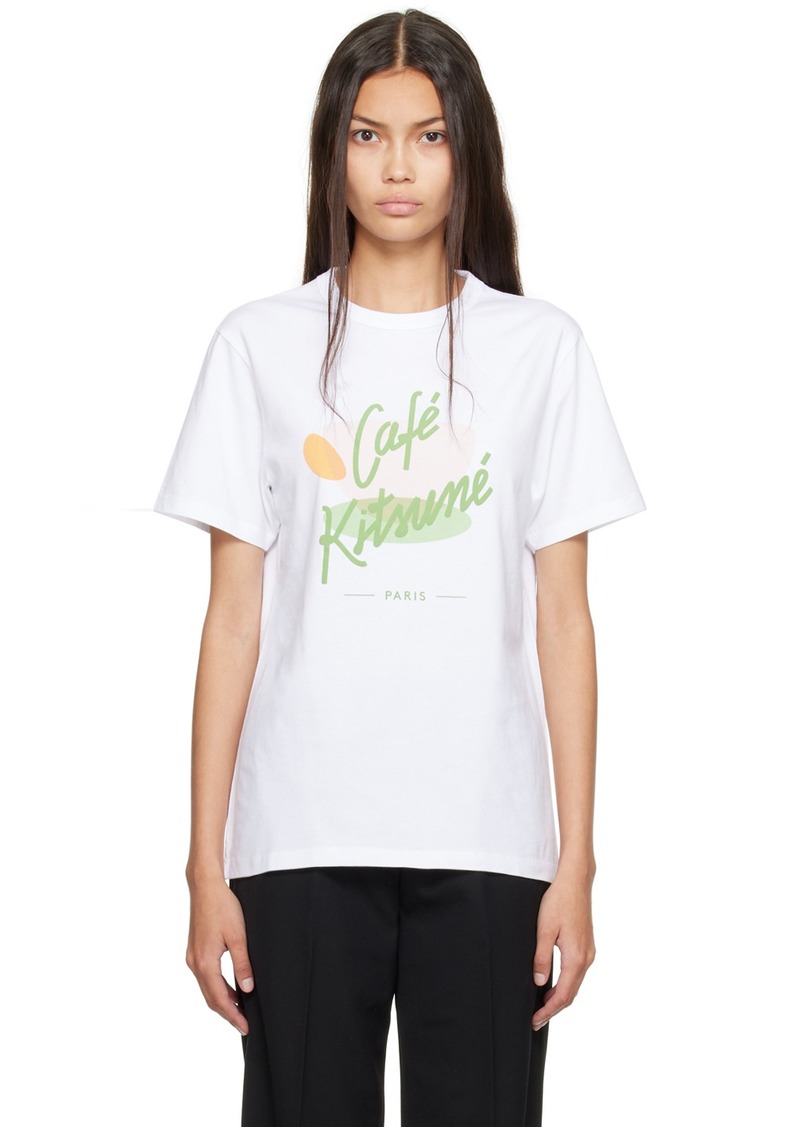 Maison Kitsuné White Café Kitsuné Edition Cup T-Shirt