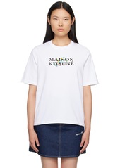 Maison Kitsuné White Flowers T-Shirt