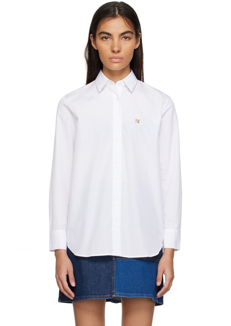 Maison Kitsuné White Fox Head Shirt