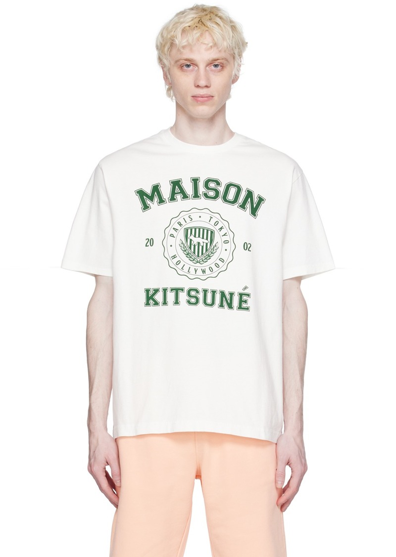 Maison Kitsuné White Hotel Olympia Edition Varsity T-Shirt