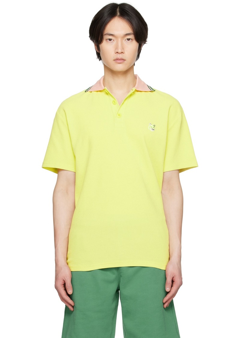 Maison Kitsuné Yellow Fox Head Polo