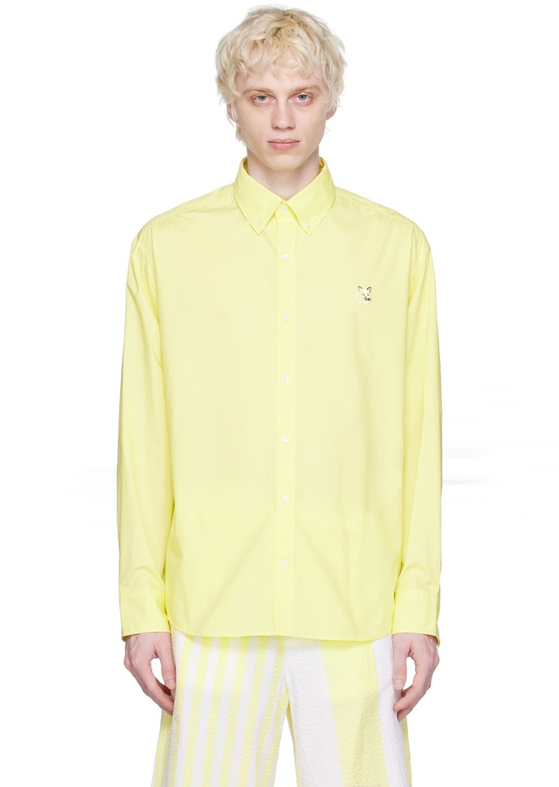 Maison Kitsuné Yellow Hotel Olympia Edition Fox Head Shirt