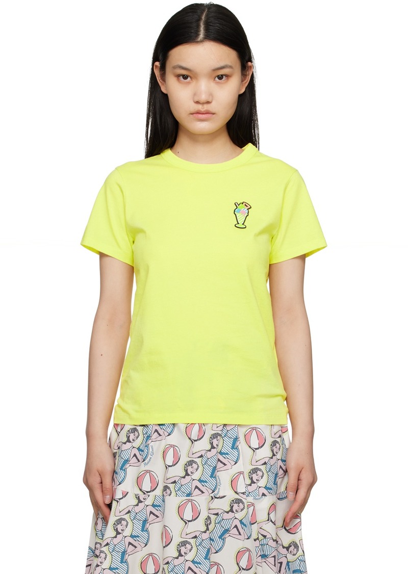 Maison Kitsuné Yellow Hotel Olympia Edition Ice Cream T-Shirt