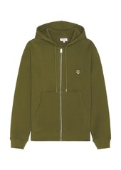 Maison Kitsuné Maison Kitsune Bold Fox Head Patch Comfort Zipped Hoodie