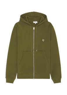 Maison Kitsuné Maison Kitsune Bold Fox Head Patch Comfort Zipped Hoodie