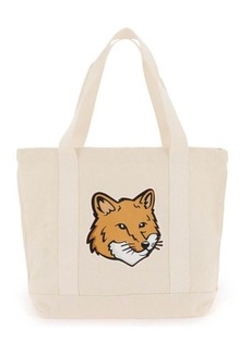 Maison Kitsuné Maison kitsune fox head tote bag
