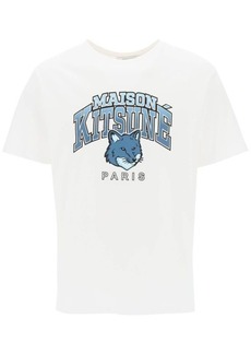 Maison Kitsuné Maison kitsune t-shirt with campus fox print