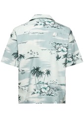 Maison Kitsuné Printed Cotton Short Sleeve Shirt