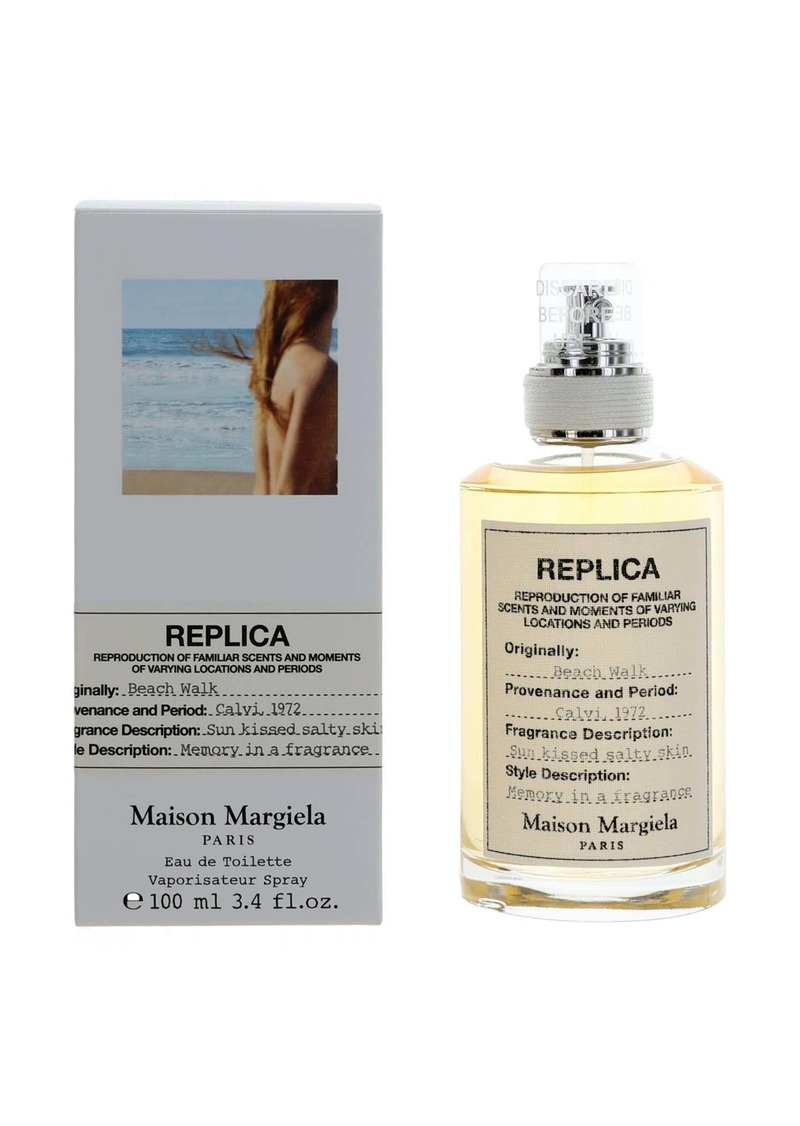 2pcs Replica Beach Walk by Maison Margiela, 3.4 oz Eau de Toilette Spray for Women