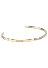 Maison Margiela 3mm Logo Engraved Slim Cuff Bracelet