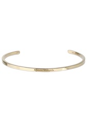 Maison Margiela 3mm Logo Engraved Slim Cuff Bracelet