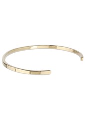 Maison Margiela 3mm Logo Engraved Slim Cuff Bracelet