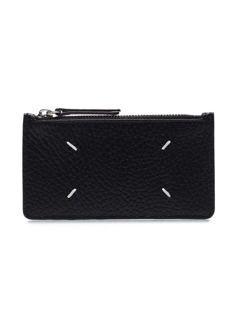 Maison Margiela four-stitch leather card holder