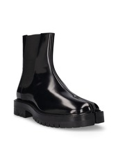 Maison Margiela 40mm Tabi Brushed Leather Ankle Boots