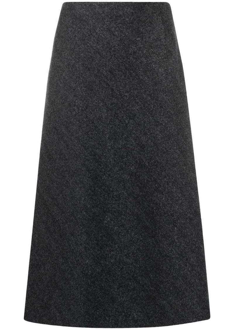 Maison Margiela herringbone A-line skirt