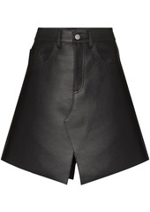 Maison Margiela A-line leather skirt