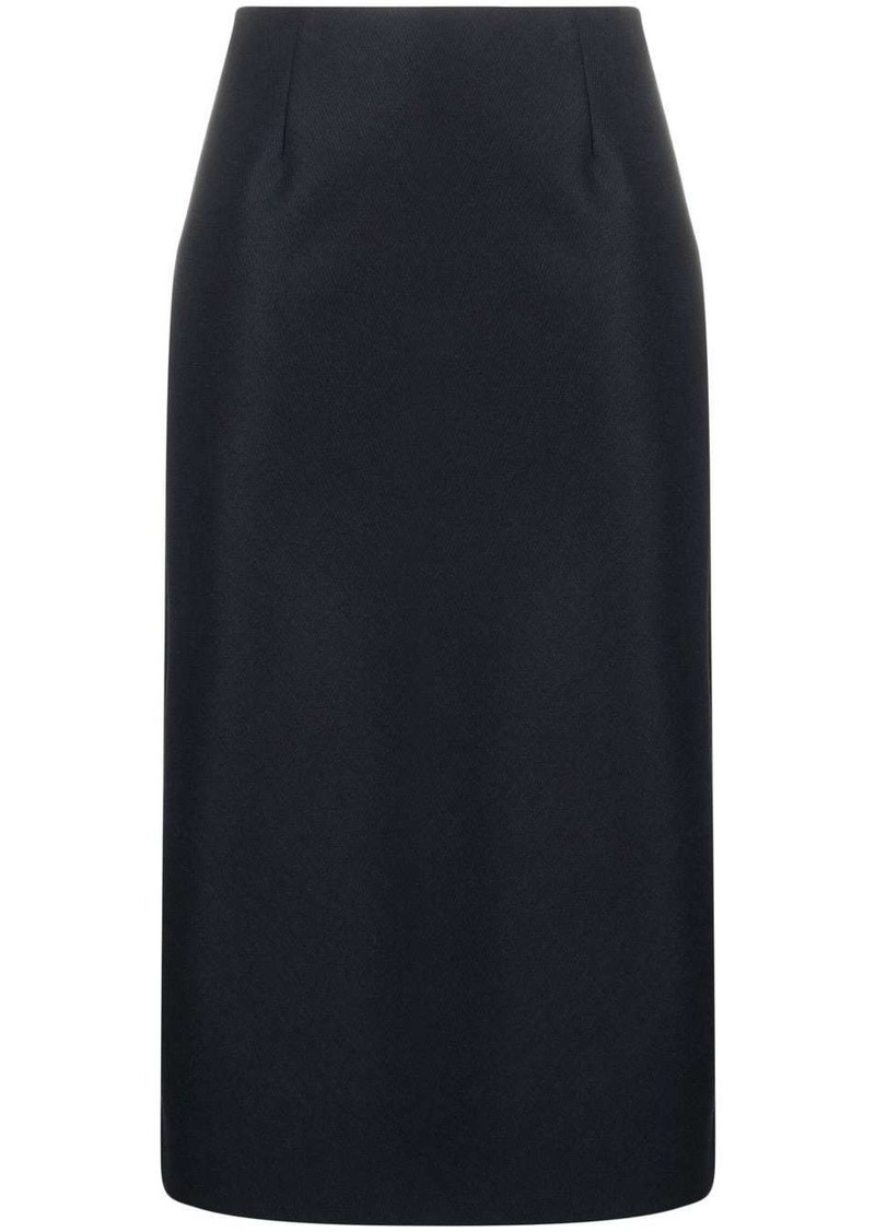 Maison Margiela A-line twill midi skirt