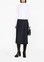 Maison Margiela A-line twill midi skirt