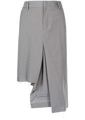 Maison Margiela asymmetrical pinstripe skirt