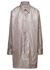 Maison Margiela Beige Oversze Poly Moire Shirt in Polyester Woman