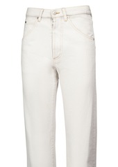 Maison Margiela Bleached Cotton Denim Wide Jeans