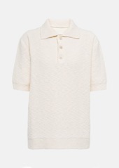 Maison Margiela Boucle cotton-blend polo shirt