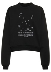 Maison Margiela Bubble Logo Cotton Jersey Sweatshirt