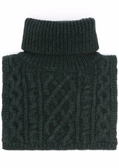 Maison Margiela cable-knit roll-neck scarf