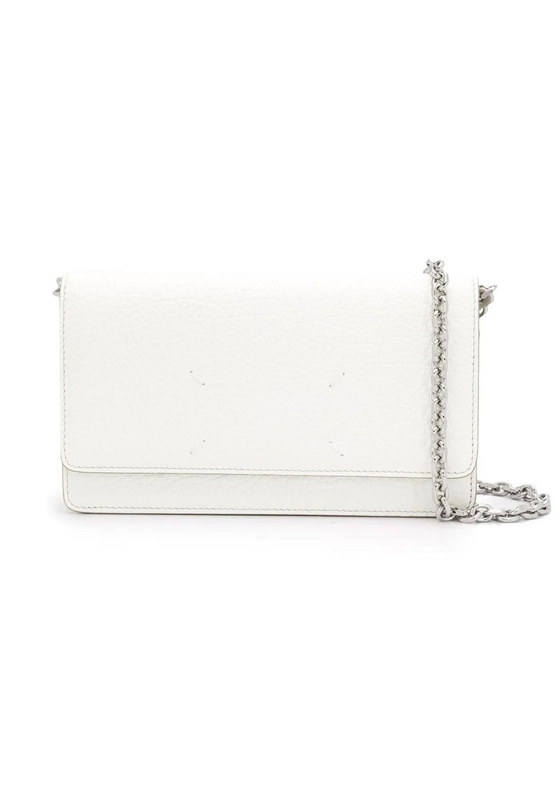 Maison Margiela four-stitch leather wallet-on-chain