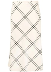 Maison Margiela check-pattern A-line skirt