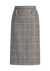 Maison Margiela Check Wool Pencil Skirt