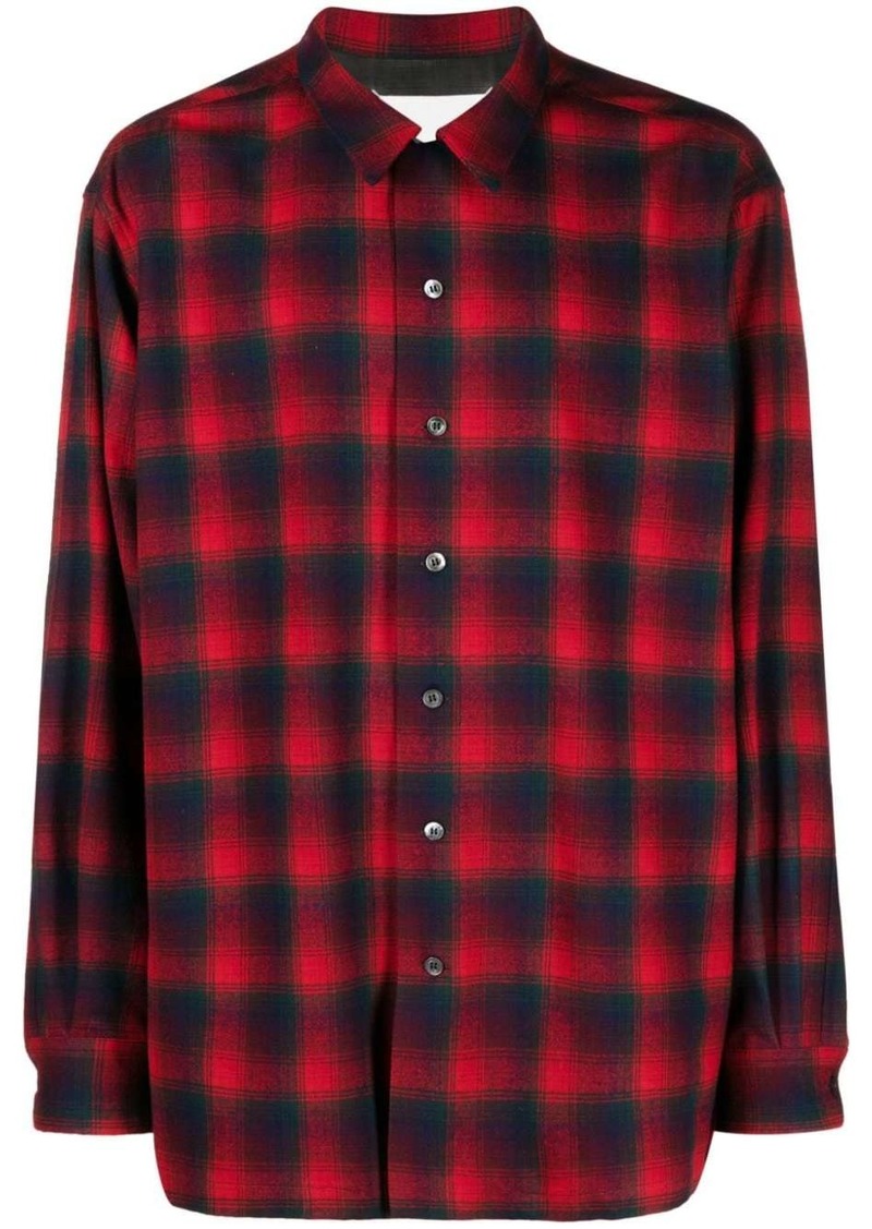 Maison Margiela x Pendleton checked wool shirt