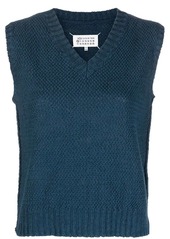 Maison Margiela basket-weave sleeveless sweatshirt