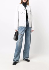 Maison Margiela collarless denim jacket