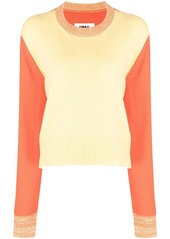 Maison Margiela colourblock elbow-patch sweatshirt
