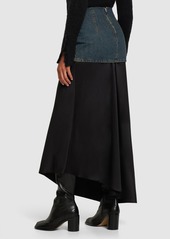 Maison Margiela Cotton Denim Long Skirt