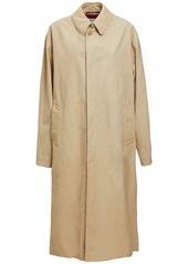 Maison Margiela Cotton Gabardine Long Trench Coat