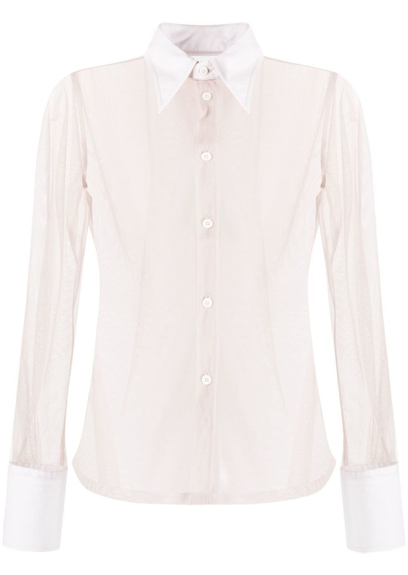 Maison Margiela cotton-tulle shirt