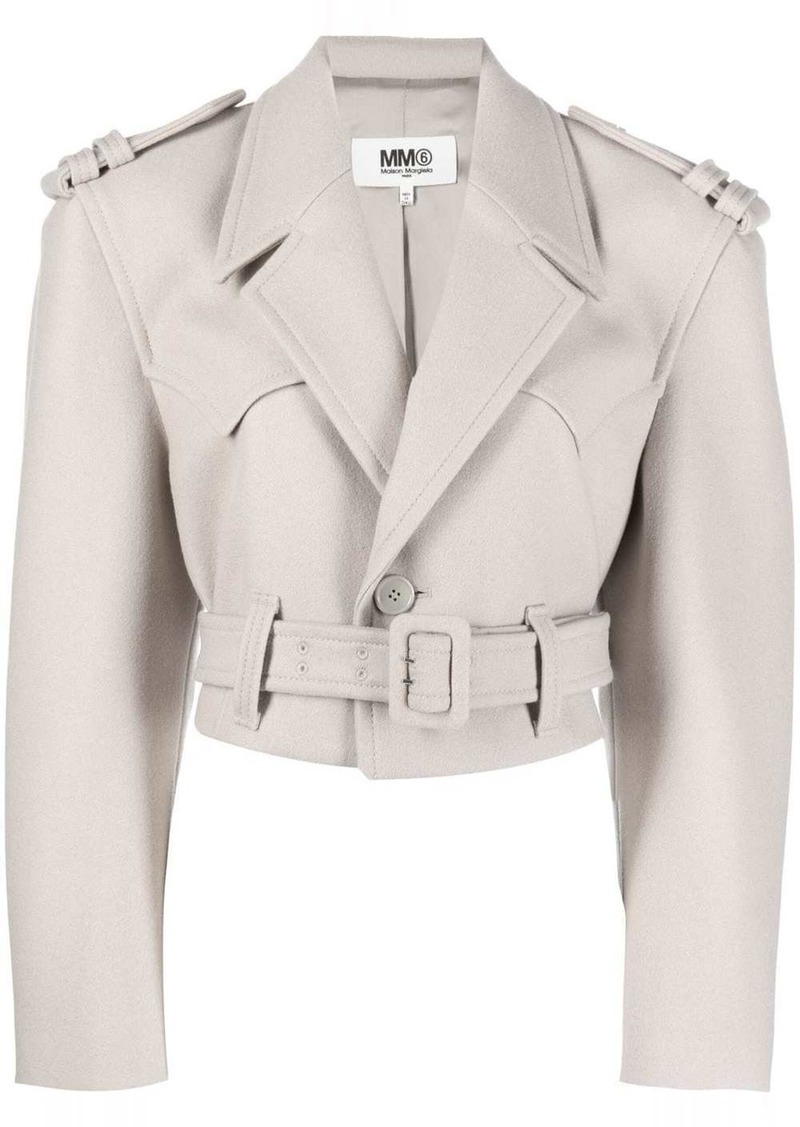 Maison Margiela cropped biker jacket