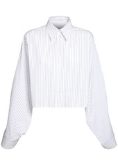 Maison Margiela Cropped Cotton Poplin Shirt