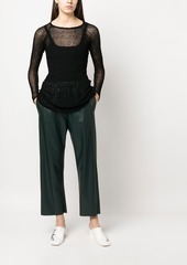 Maison Margiela faux-leather cropped trousers