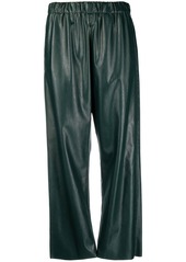 Maison Margiela faux-leather cropped trousers