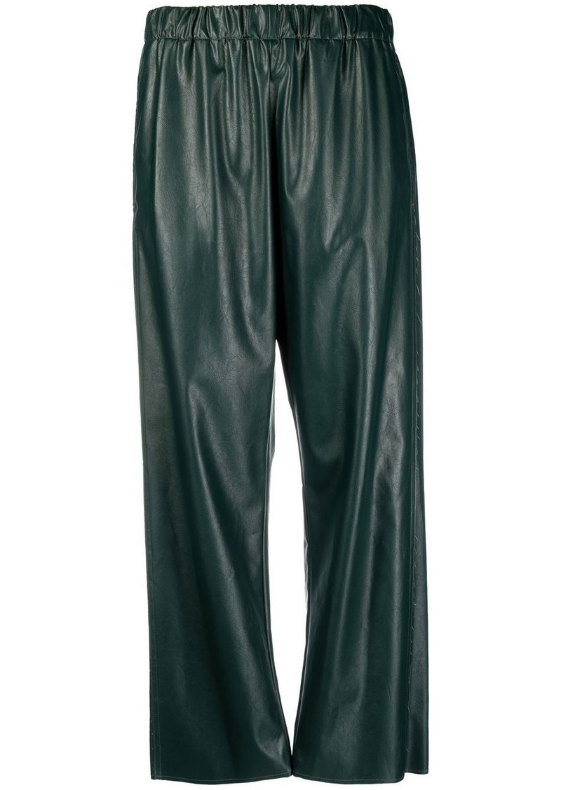 Maison Margiela faux-leather cropped trousers