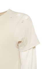 Maison Margiela Distressed Cotton Jersey T-shirt