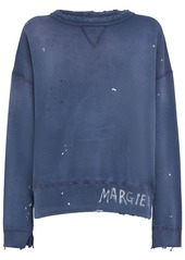 Maison Margiela Distressed Cotton Sweatshirt