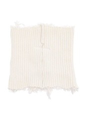 Maison Margiela distressed-finish ribbed-knit collar