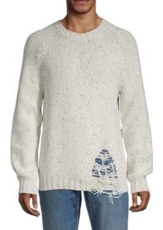 Maison Margiela Distressed Wool Blend Sweater