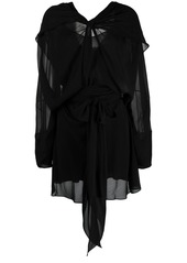 Maison Margiela draped silk minidress