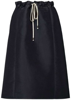 Maison Margiela moiré-effect drawstring midi skirt