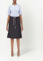 Maison Margiela moiré-effect drawstring midi skirt